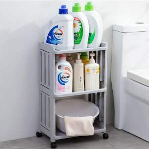 Kệ nhà tắm 3 tầng kệ nhà đa năng chịu lực tới 25kg có bánh xe di chuyển