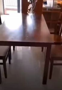 -  Bàn ăn cơm 6 ghế full gỗ cau su tự nhiên kích tấc 1m60x80cm - bh 12 tháng