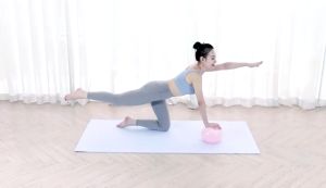 การเคลื่อนไหว Pilates Ball ลูกบอลโยคะออกกำลังกาย กระชับหุ่น ยิมบอล ลูกบอลโยคะออกกำลังกาย