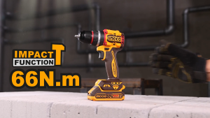 Thân Máy khoan pin 20V ba chức năng có búa motor không chổi than lực siết 66Nm INGCO CIDLI206681 | FULL BỘ CIDLI20668