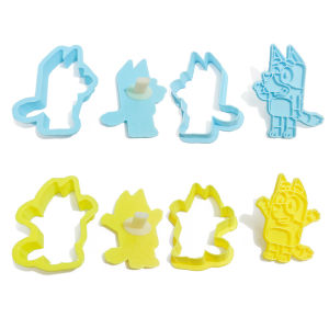 สนุกอะนิเมะ Bluey และบิงโกคุกกี้แม่พิมพ์ 3D Solid แม่พิมพ์กดพลาสติกเบเกอรี่เครื่องมือ Parent-Child Interaction เด็กของขวัญวันเกิดของเล่น