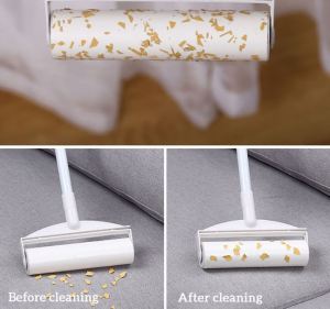 Lint Roller Clothing Dust Roll Brush Adhesive Paper Core Lint Sticking Roller 10/16/19/24cm lint ROLLER REFILL