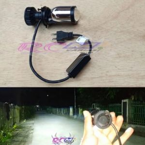 Lampu projecktor LED H4 Motor mobil super terang mini Proji lensa LED berkualitas import