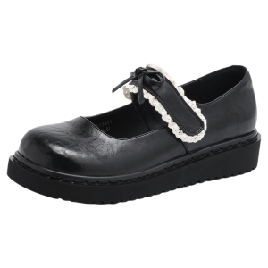 Josiny | Mary Jane Thick-soled Flats Shoes Pair with Skirts