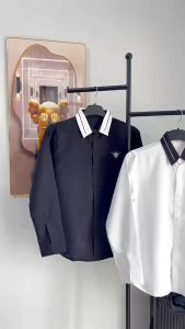 Áo sơ mi tay dài vải lụa mền thanh lịch phối họa tiết trẻ trung mẫu mới cập nhật 2024 - MILINH SHOP