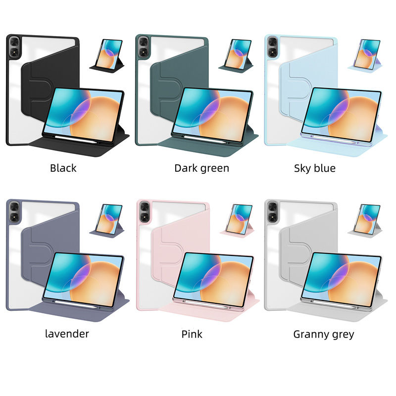 Transparente Pu Leder Tablet Hülle Für Infinix Xpad Mit Ständer_voghion.com