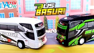 Mainan Anak Bus Basuri/ Bus Telolet dilengkapi lampu