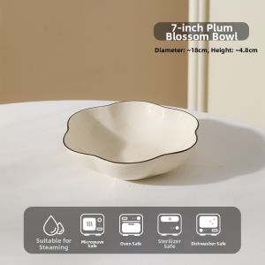 Yomerto | Home Use 2026 New Underglaze Color Creamy Style Deep Plate