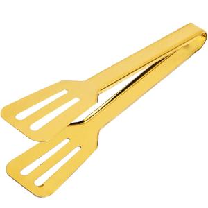Multifunctional Golden Kitchen Food Tongs