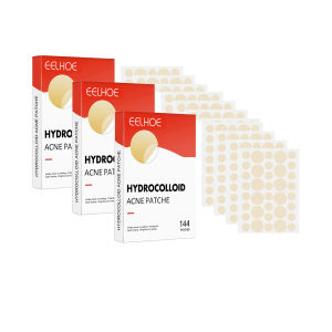 144pcs Face Acne Patch Invisible Skin Care Pimple Acne Patches Anti-inflammatory Healing Absorbing Spot Sticker Covering Acne