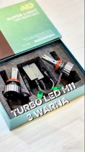 Turbo Led H11 Merk AES 3 WARNA LED I Lampu led headlamp depan mobil