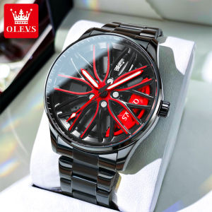 OLEVS watches for men waterproof 2023 sale original stainless steel multifunctional rotatable dial lumious men sports watches