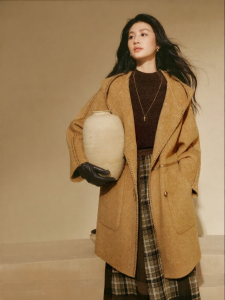 INMAN | Alpaca Silk Hooded Plus Size Luxury Womens Winter Coat