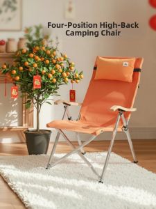 AREFFA | Portable Folding Chair with High Back Adjustable Positioning