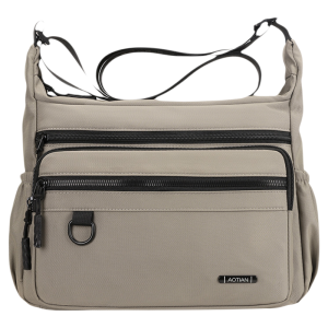 Túi Đeo Chéo Nam Oxford Water-Resistant Túi Đeo Vai Đơn Túi Vuông Nhiều Ngăn Có Thể Cắm Hai Bên Túi Đựng Nước Và Dù Nhỏ