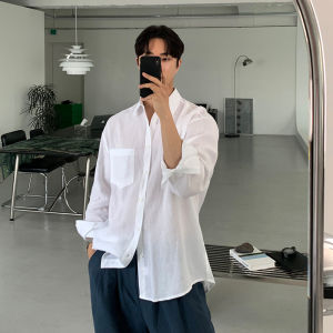 Ssumenam | Linen Korean Semi-Mature Shirt