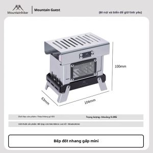 Mountainhiker | Mountainhiker Di Động Bằng Thép Không Gỉ Lư Hương & Thuốc Đuổi Muỗi Có Thể Gập Lại Vintage Cắm Trại Để Bàn De Để Sử Dụng Trong Nhà/Ngoài Trời