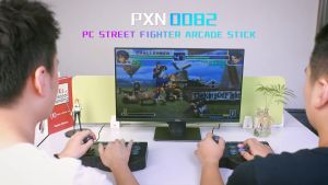 PXN Fighting Joystick PC Street Fighter Controller Arcade Game Fight Stick for PS4/PS3/Xbox One/Nintendo Switch King of Fighters