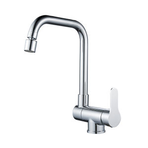 Vòi Bếp Gắn Trên Bồn Màu Đen Có Vòi Xịt Kéo Ra Vòi Trộn Hai Chế Độ Nóng Lạnh Lọc Nước Tay Cầm Đơn Thiết Kế Hiện Đại EL9005