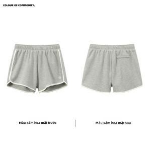 JNXS | Quần Short Mùa Hè Chất Liệu Pique Knit Thêu Logo Viền Tương Phản