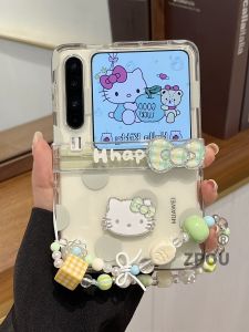 เคสโทรศัพท์ ZPOU สำหรับ Huawei PuraX ป้องกันรอยขีดข่วนกลาง ลายจุด ลายสุนัขจิ้งจอกสีเขียว ป้องกันการตกหล่น สำหรับผู้หญิง