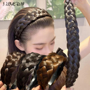 Fashion Wide Wig Twist Braided Hair Bands Braids Hair Accessories for Women Ladies Wig Headband Headwear Accessories