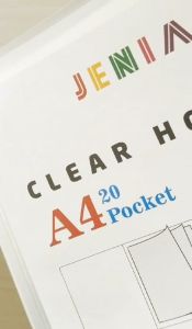 Clear holder A4 20 lembar jenia / media kita-1 pcs
