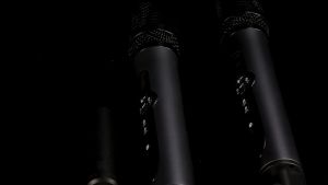 Wireless Microphone 2 Channels UHF Depusheng H2 Dual Handheld Dynamic Karaoke Mic System 50m for Stage Church Party Speaker Meet