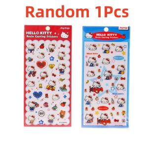 joytop | Genuine Sanrio Hello Kitty Stickers for Diary Laptop Phone Luggage Mug Cartoon KT Cat Decals Girls Gift Toys