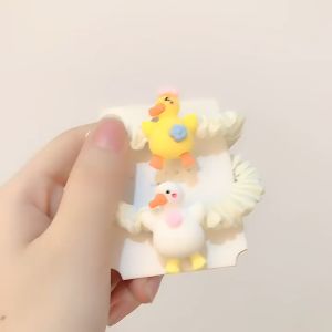 Cột tóc và kẹp tóc hình chú vịt dễ thương phong cách hoạt hình đáng yêu H43