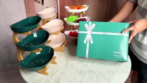 2/3 Layer Fruit Plate Home Living Room Plastic Snack Dish Creative Modern Dried Fruit Basket Candy Dish Cake Stand Salad Bowl