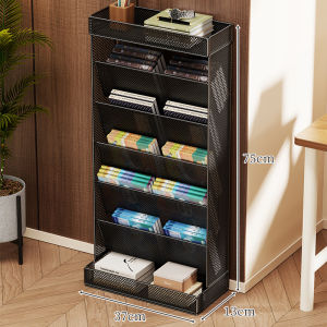 MUGG | Office Storage Organizer Book Document Magazine File Shelving Multi-level Desk Shelf Slant Book Rack