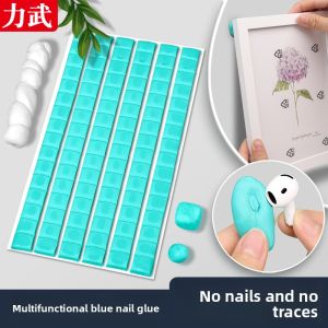 Blue Nail Glue Traceless Plastic Wall Mobile Phone Model Strong Adhesive No Nail Clay Poster Dust Removal Picture Frame
