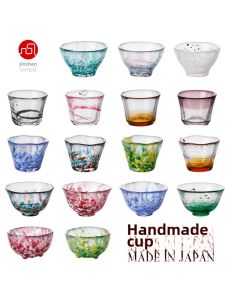 Seasonal Colored Handmade Glass Teacup