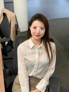 Elegant Japanese Style Womens Shirt Light Beige Casual Design Spring Autumn Small Size Transparent Polyester Fiber Long Sleeve