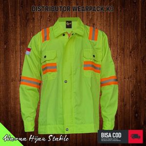 Wearpack Safety APD Atasan/ Baju Kerja Lapangan/ Lengan Panjang Semi Jaket