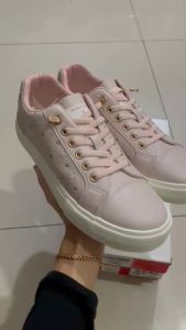 Sepatu Sneakers Wanita Cardinal WCNCL01651F 11G Sashi-1 Merah Muda Tali Lowcut