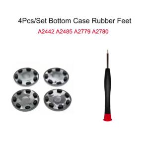 New For Macbook Pro Air 14" 13" 15" 16" Bottom Case Rubber Feet Foot with screwdriver A2442 A2485 A2779 A2780 2021-2023 Years
