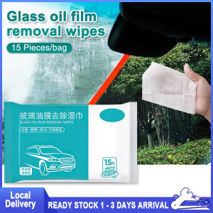 🚗  Glass Oil Film Remover Wipes Glass Car Window Cleaner Windshields Cleaner Disposable Wipes(15 Sheet/Pack)  玻璃油膜去除湿巾