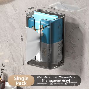 youqin | Wall-Mounted Suction Storage Organizer for Bathroom Paper Products