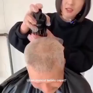 Original Shampoo Uban Menjadi Hitam / Shampoo Uban Permanen Black Herbal Natural Polygonum Multiflorum Hair Blackening - 300ml