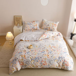 Super Beautiful New Arrival! Export Tail Sheet 100% Pure Cotton Four-Piece Set All Year Round Thick Cotton Quilt Cover Bed Sheets Bedding