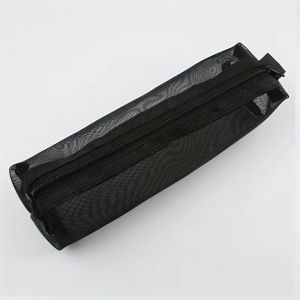 Mesh Pencil Case Transparent Pens Pouch Cute Simple Aesthetic Bag Organizer Office School Supplies for Student Stationary