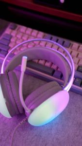 AULA Headphone Gaming S505 RGB Lite With Microphone Streamer & USB A Connector Headset Gaming Original Garansi 1 Tahun