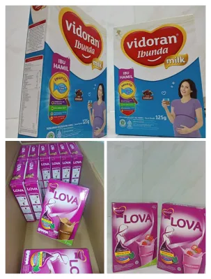 Prenagen Lova Vidoran Bunda Harga 1 pcs Rasa Coklat / Strawberry Susu Ibu Hamil dan Menyusui