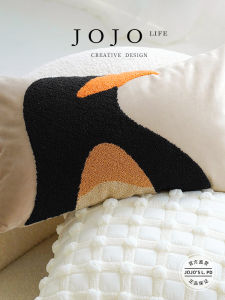 Nordic Simple Living Room Sofa Bed Pillow Cover JOJOS L. PD.evidence Quality Canvas Material Striped Pattern Home Use