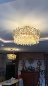 Đèn Thả Trần Chùm Pha Lê CERATA-881 Trang Trí Sang Trọng Đẳng Cấp Phù Hợp Mọi Không Gian Nhà Bạn Tặng Kèm Bóng LED [ Bảo Hành 5 Năm ]