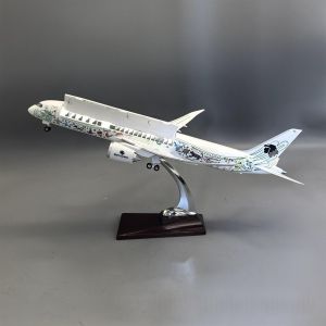 Aircraft Models 43cm Scale B787-9 Mexican Air AEROMEXICO Cabin Door Can Open Resin Material Collectible Miniatures Plane Models