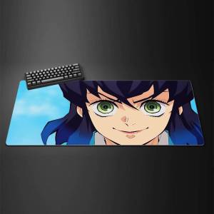 Bandai | Demon Slayer Tanjiro Nezuko Gaming Mouse Pad Large Rubber Keyboard Desk Mat With 2MM Stitched Edge Design
