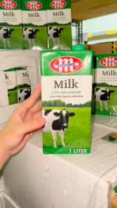 Combo 4 Hộp Sữa Tươi Tiệt Trùng Mlekovita Ít Béo Không Đường 1L -  Nhập khẩu chính hãng từ Ba Lan phù hợp với người ăn kiêng giảm cân.